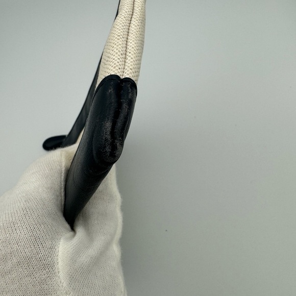 100% Authentic Balenciaga Paris Canvas, Navy Blue Leather Clutch Bag - Picture 4 of 8